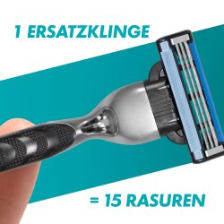 Gillette Mach3 Rasierer inkl. 5 Stck Rasierklingen