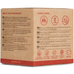 Naturlig Hydroxyapatite barntandkrm GEORGANICS Mineral Strawberry Fluorfri 60 ml