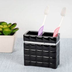 Nu Steel Tandbrsteholder Giraffe Harpiks Sort