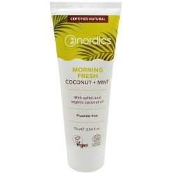 Naturlig Xylitol Tandpasta NORDICS Morning Fresh Coconut + Mint 75 ml