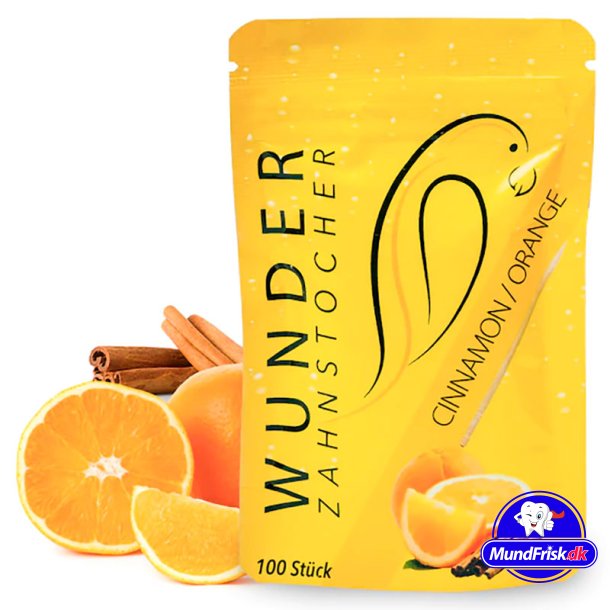 Wunder Tandstikker Med Smag Cinnamon + Orange Refill