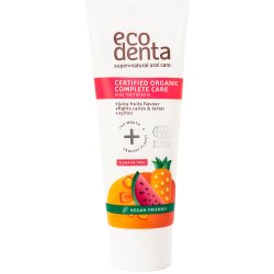 Ekologisk barntandkrm ECODENTA Xylitol Juicy Fruits 75 ml