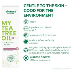 Naturlig Tandpasta ALKMENE Tea Tree Cavity Protection 100 ml