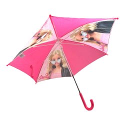 Barnparaply BARBIE Fuchsia-Rosa H60cm, 70cm