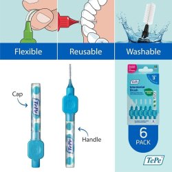 TePe Interdentalbrster Original 6 pcs. Bl 0,6 mm. ISO 3