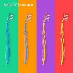 DR. BEST Brnetandbrste Kids &amp; Teens 6-13 r - 1 stk.
