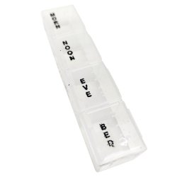 Pilleske 7 Dage 28 Rum Proplast+ Pill Box