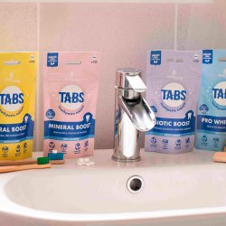 Hydroxyapatit Tandpasta Tabletter ECOLIVING Biotic Boost Peppermint Fluorfri 125 stk.