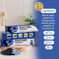 Xylitol Tandpasta YUNANI Black Seed &amp; Coconut Oil Fluorfri 184g