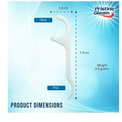 Tandtrdsbyglar PRISTINA GLEAM Floss Picks 75 st.