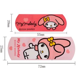 HELLO KITTY My Melody Brneplaster Takecare Metalske 24 stk.