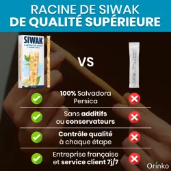 Miswak Sticks 3 Stk. ORINKO Siwak Sticks 100% Natürliche Zahnbürste