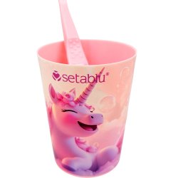 Kinderzahnb�rste + Zahnbecher SETABLU Kids 3 Jahre/+