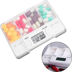 Pille�ske med Alarm - Timed Reminder Pill Box