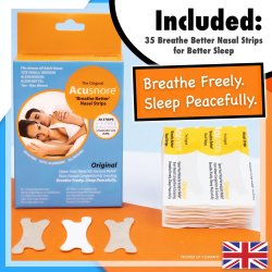 Snorkeplastre ACUSNORE Breathe Better Nasal Strips 30 stk.