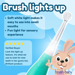 BRUSH-BABY BabySonic Eltandborste Green (0�3 �r)
