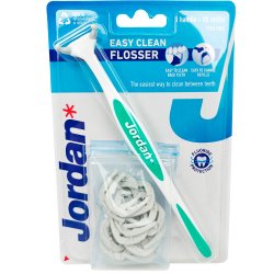 Jordan Easy Clean Flosser Tandtr�dshandtag + 21 refill-huvuden