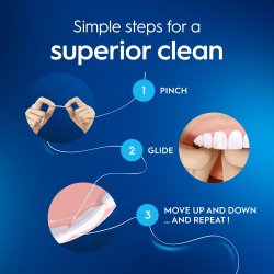 ORAL-B Satin Tape Waxed Mint Fil Dentaire 2-pack fil dentaire (2 � 50 m�tres)