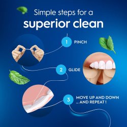 ORAL_B Fil dentaire Essential Floss Waxed Mint � 2-pack fil dentaire (2 � 50 m)