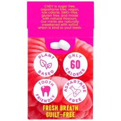 Pastilles au xylitol CNDY Berry Sugar Free Mints � base de plantes � 25 pcs.