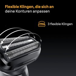 Braun Series 5 52-N7200cc Elektrisk Barbermaskin Black/Blue med SmartCare Center