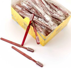 Dr. Bauer's Bordeaux Einwegzahnb�rste mit Zahnpasta � 1 Stk.