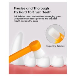Dentadan Pets MicroBrush - Mini tandenborstel voor honden &amp; katten � extra zachte borstelharen