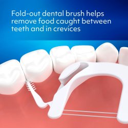 Tannholder WDW 3-in-One Flush-pick-brush WHITE