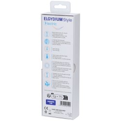 Elgydium Style Electric sonisk batteritandb�rste bl� med 2 b�rsteindstillinger - Blue