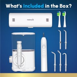 Waterpik Sensonic Complete Care Munddusche und elektrische Zahnb�rste (sonisch) mit 10 Druckstufen