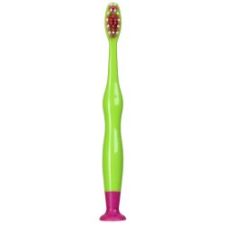 JuniorSmile Brosse � dents pour enfants avec ventouse – brosse � dents souple