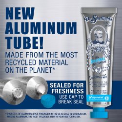 Dr. Sheffield’s Natural Peppermint Tandkr�m – Utan fluor (141 g.)