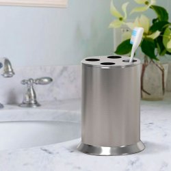 Tandbrsteholder Nu Steel Newport rustfrit stl &amp; tin