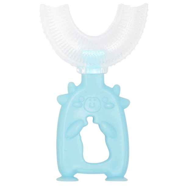 B�rnetandb�rste U-formet Silikoneb�rste 4-8 �r Animal BL&Aring;