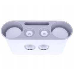 Zahnb&uuml;rstenhalter mit Zahnpastaspender und Zahnbecher