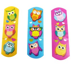 WundMed Barns Gips Ugglamotiv - 10 st.