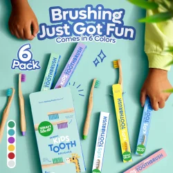 SmartLife B�rnetandb�rster 6 stk. Bamboo Kids