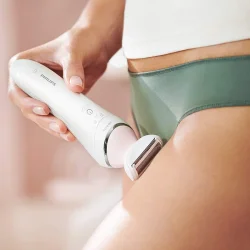 Philips Epilator Series 8000 Wet &amp; Dry med Barberhoved og 5 Tilbeh�rsdele