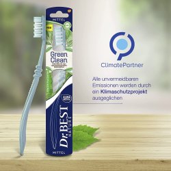 B�rekraftig tannb�rste Dr. Best GreenClean Medium