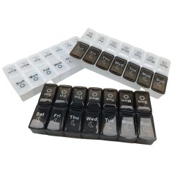 Pilleske Stor Dobbelt Pilleboks Morgen Aften