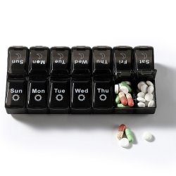 Pilleske Stor Dobbelt Pilleboks Morgen Aften