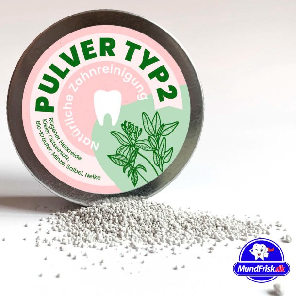 Nat&uuml;rliches Zahnpastapulver Schettlers Typ 2 Pfefferminze