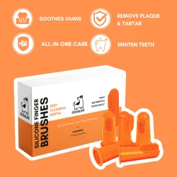 DogsLife Silikon-Fingerzahnbürsten für Hunde – 5 Stk.