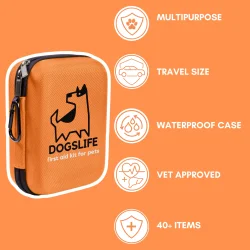 DogsLife F�rsta hj�lpen-kit f�r hund � komplett f�rsta hj�lpen-kit med 40+ delar