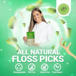 Hllbara tandtrdshllare Inslagna SmartLifEco Flosser OSMAKSET 50 st.