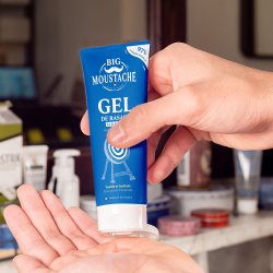 Naturlig Barbergel Big Moustache Soin Aprs-rasage