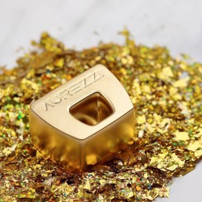 Aurezzi Gold Tandbrsteholder 24 Karat Guldlgning