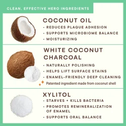 Dr. Ginger's Coconut Oil White Charcoal Coconut Mint � Fluorvrije tandpasta met kokosolie en wit actief kool (114g)