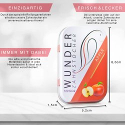 Wunder Tandstikker Med Smag APPLE Sampak