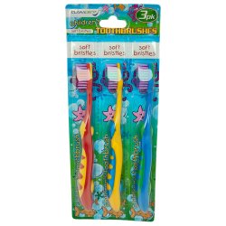 Barntandborstar 3 st. Claradent mjuka borst